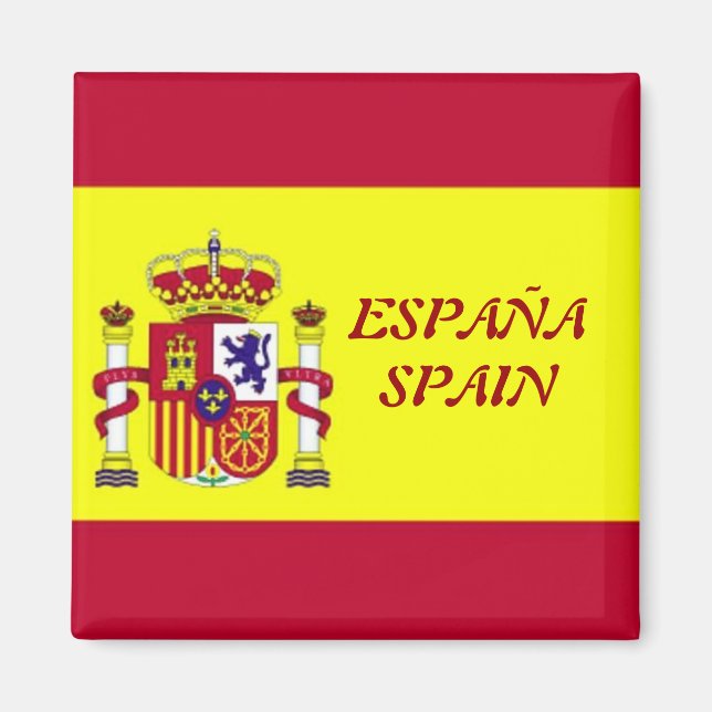 Flagga Spanien Magnet (Framsidan)