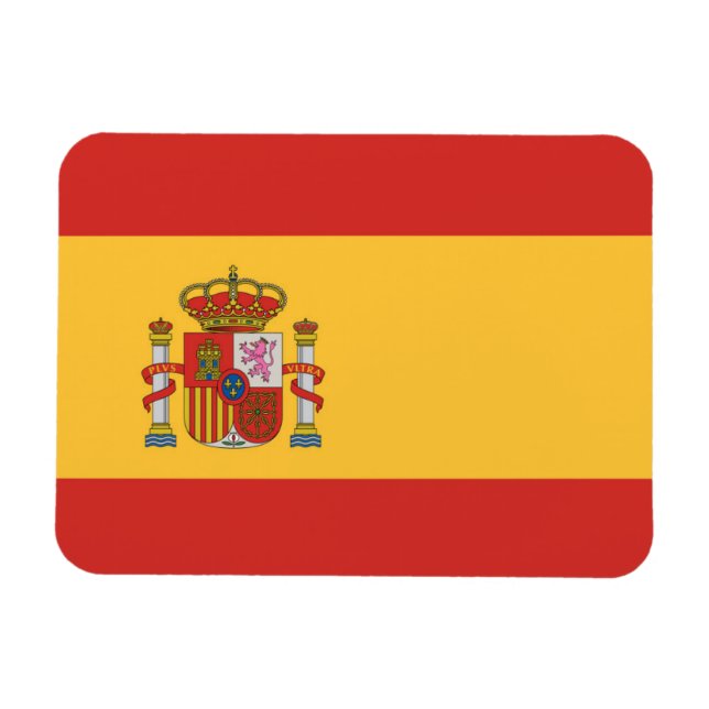 Flagga Spanien Magnet (Horisontell)