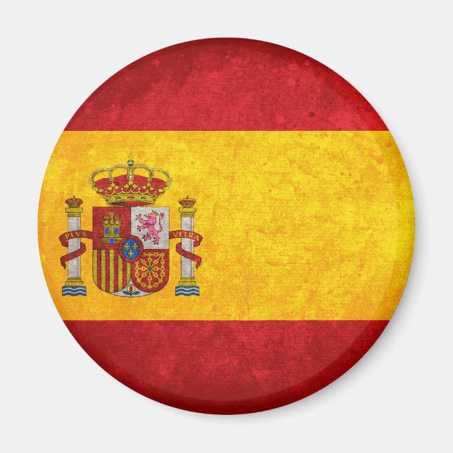 Flagga Spanien Magnet (Framsidan)