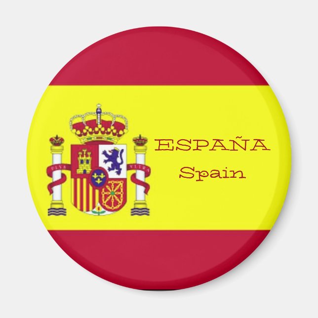 Flagga Spanien Magnet (Framsidan)