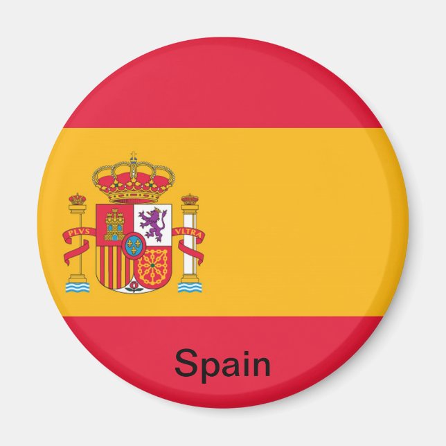 Flagga Spanien Magnet (Framsidan)