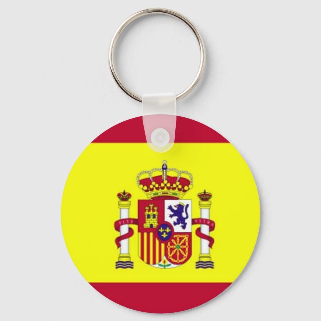 Flagga Spanien Nyckelring (Framsida)
