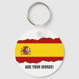 Flagga Spanien Nyckelring