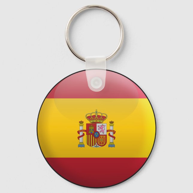 Flagga Spanien Nyckelring (Framsida)