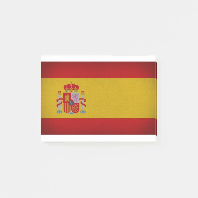 Flagga Spanien Post-it Block (Framsida)