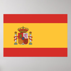 Flagga Spanien Poster