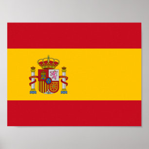 Flagga Spanien Poster