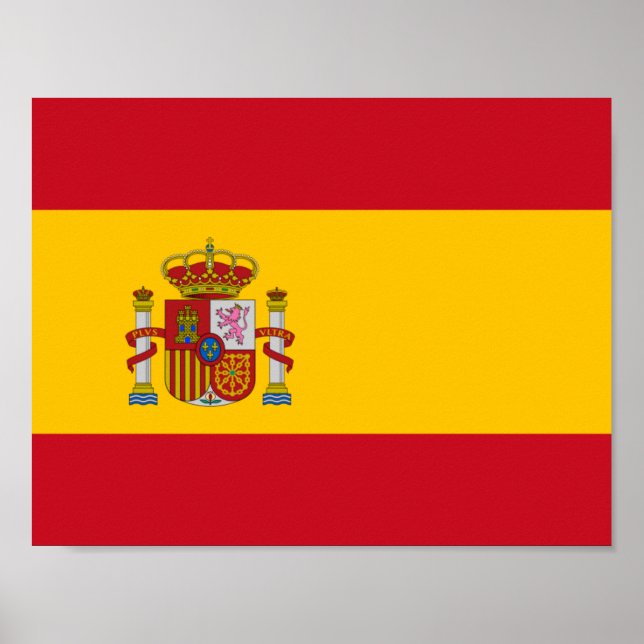 Flagga Spanien Poster (Framsidan)