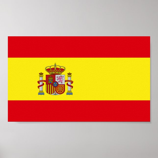 Flagga Spanien Poster (Framsidan)