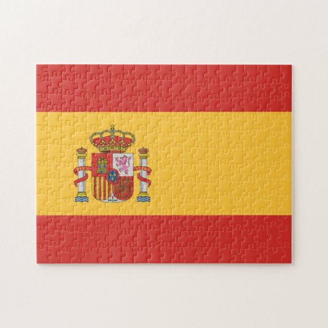 Flagga Spanien Pussel (Horisontell)