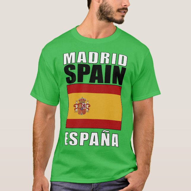 Flagga Spanien T Shirt (Framsida)