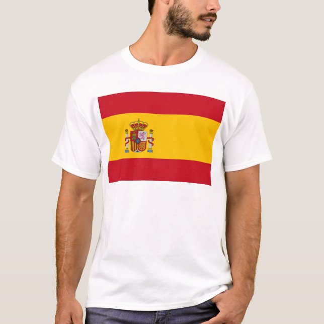 Flagga Spanien Tee Shirt (Framsida)