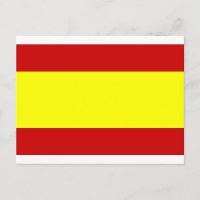 Flagga Spanien Vykort (Framsida)