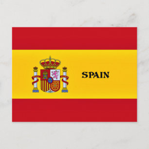 Flagga Spanien Vykort