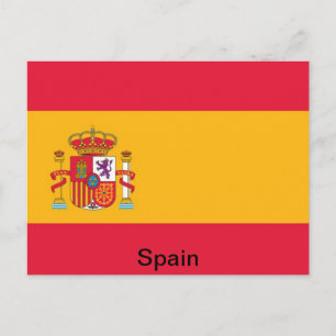 Flagga Spanien Vykort