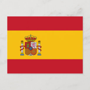 Flagga Spanien Vykort