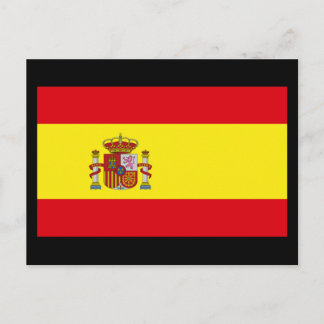 Flagga Spanien Vykort
