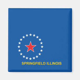 Flagga Springfield Magnet