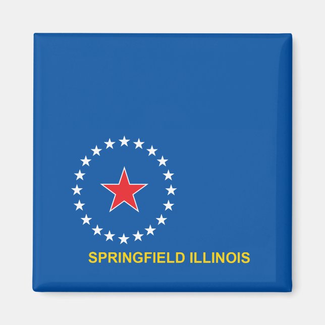 Flagga Springfield Magnet (Framsidan)