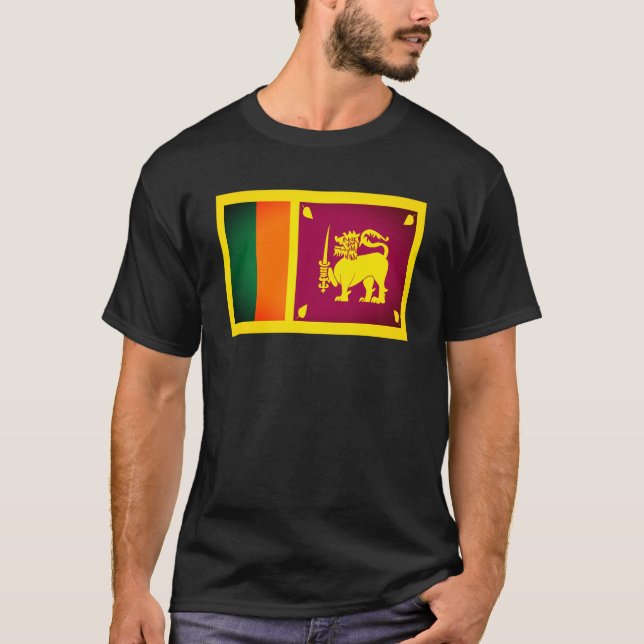 Flagga Sri Lanka T-Shirt (Framsida)