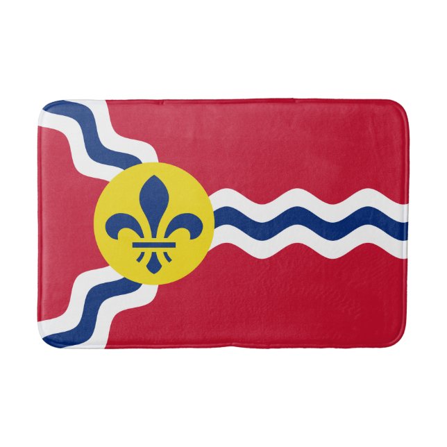 Flagga St. Louis, Missouri Bath Mat Badrumsmatta (Framsidan)