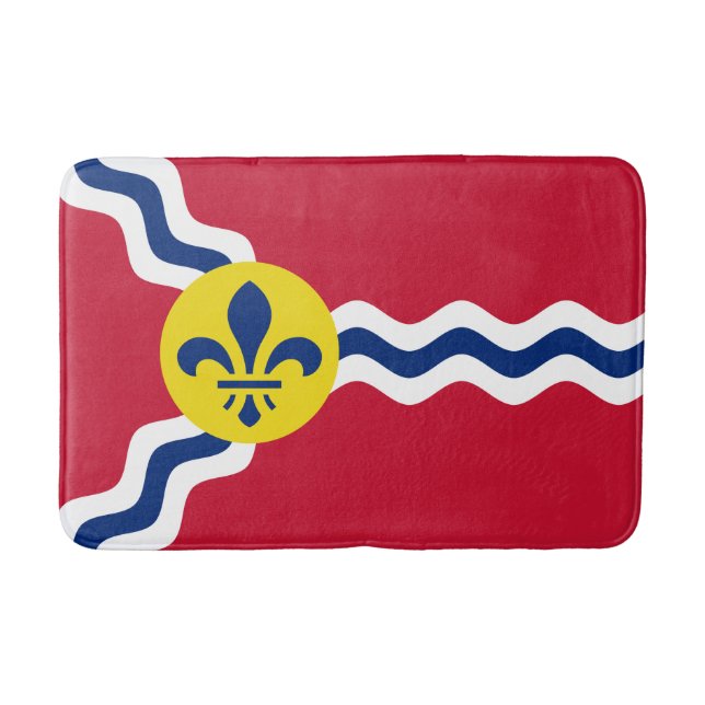 Flagga St. Louis, Missouri Bathroom Mat Badrumsmatta (Framsidan)