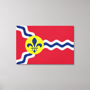 Flagga St Louis (Missouri) Canvastryck