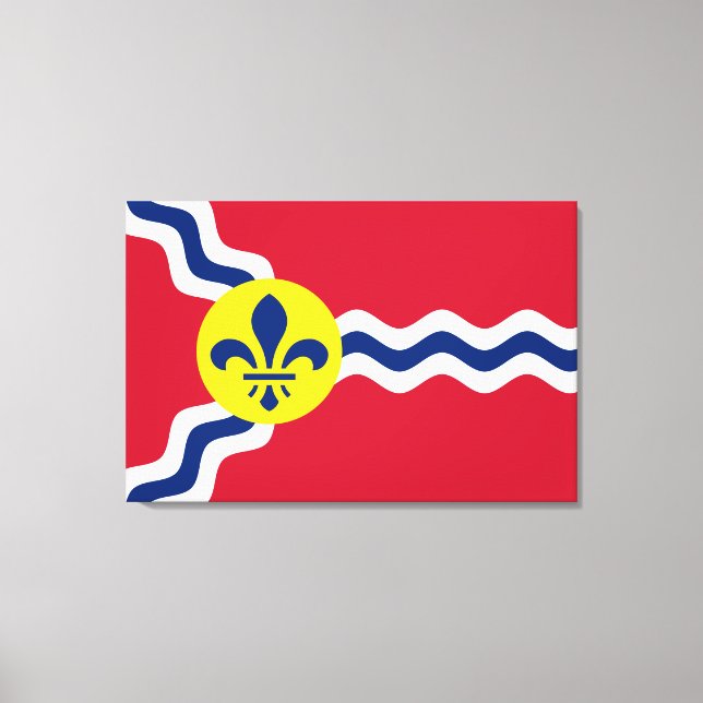 Flagga St Louis (Missouri) Canvastryck (Framsida)
