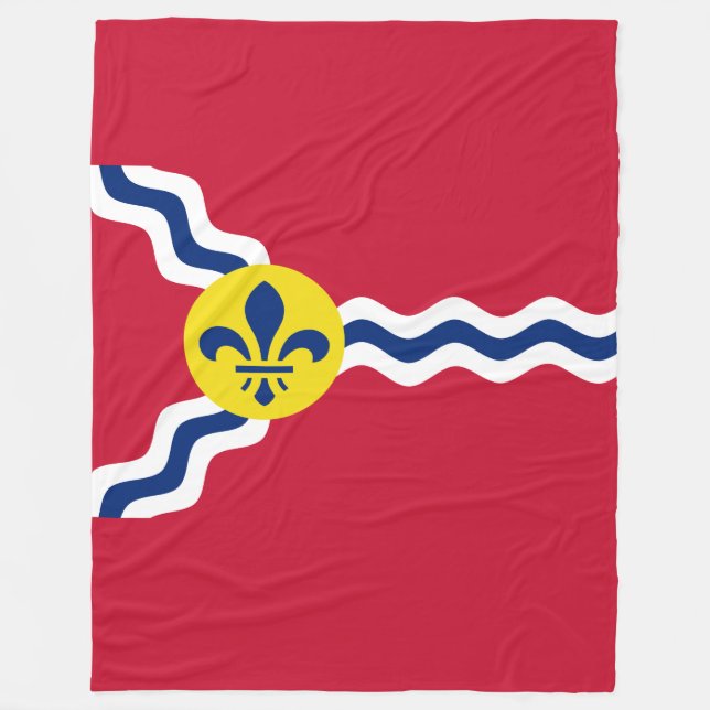 Flagga St. Louis, Missouri Fleece Blanket (Framsidan)