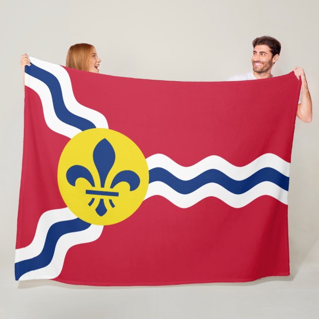 Flagga St Louis (Missouri) Fleecefilt (På plats)
