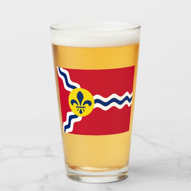 Flagga St Louis (Missouri) Glaskopp (Framsida fylld)