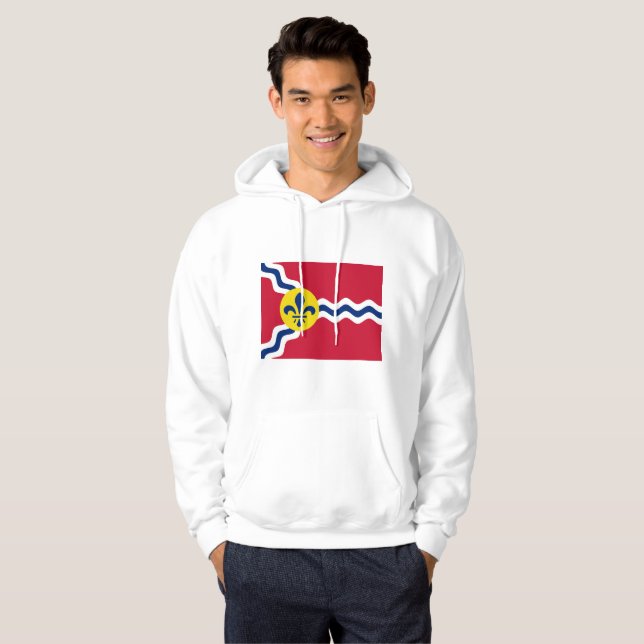 Flagga St. Louis, Missouri Hoodie (Hel framsida)
