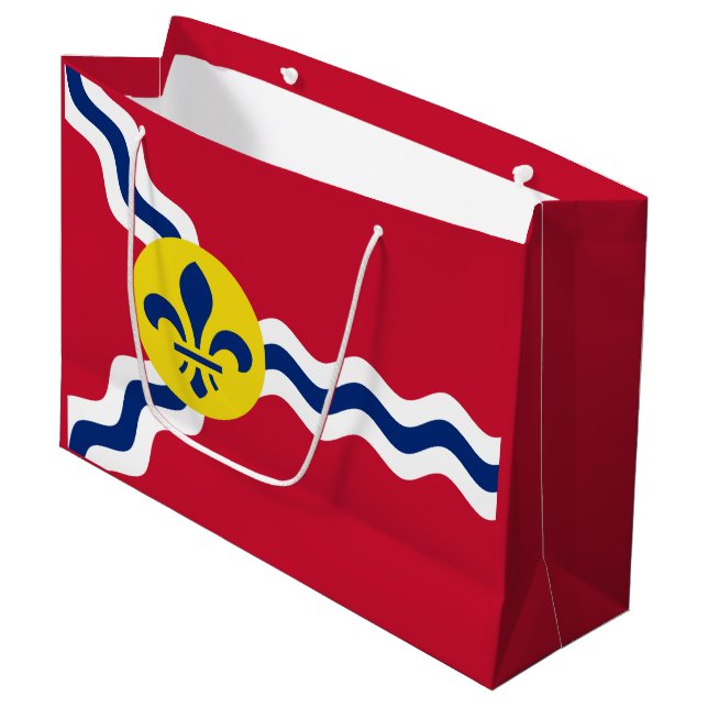 Flagga St. Louis, Missouri Large Gift Bag (Framsidan Vinklad)