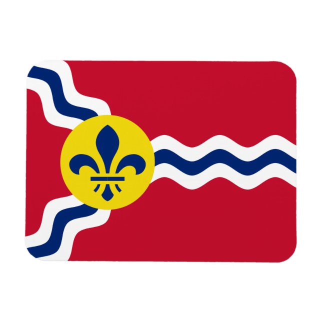 Flagga St. Louis, Missouri Magnet (Horisontell)