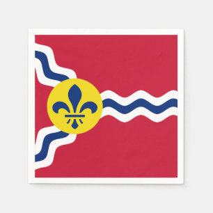 Flagga St. Louis, Missouri Napkins Pappersservett