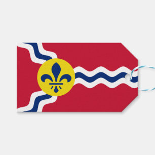 Flagga St Louis (Missouri) Presentetikett