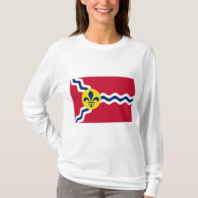 Flagga St Louis (Missouri) T Shirt (Framsida)