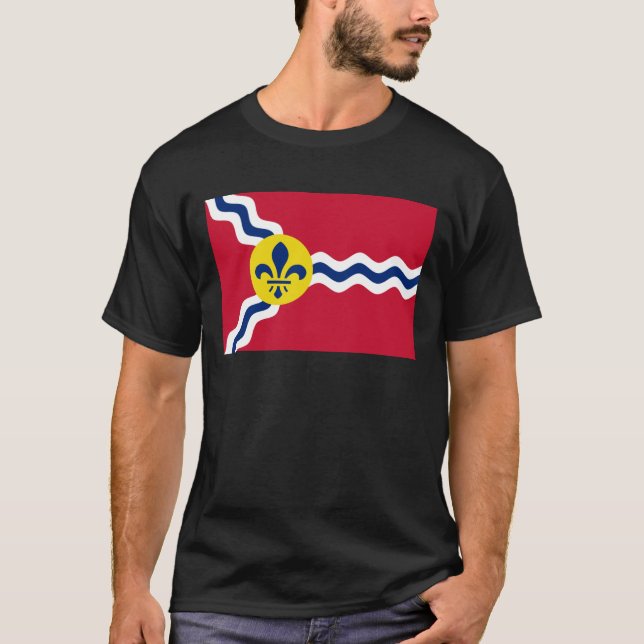 Flagga St. Louis, Missouri T Shirt (Framsida)