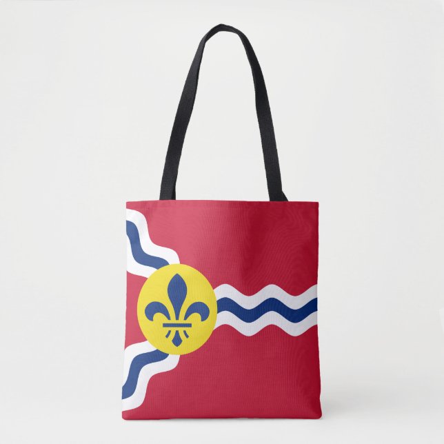Flagga St. Louis, Missouri Tote Bag Tygkasse (Framsida)