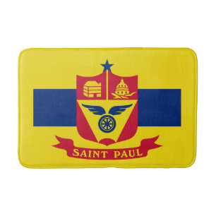 Flagga St Paul, Minnesota Bathroom Mat Badrumsmatta