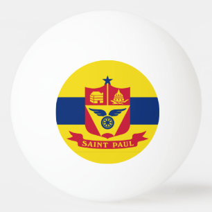 Flagga St Paul, Minnesota Ping Pong Boll