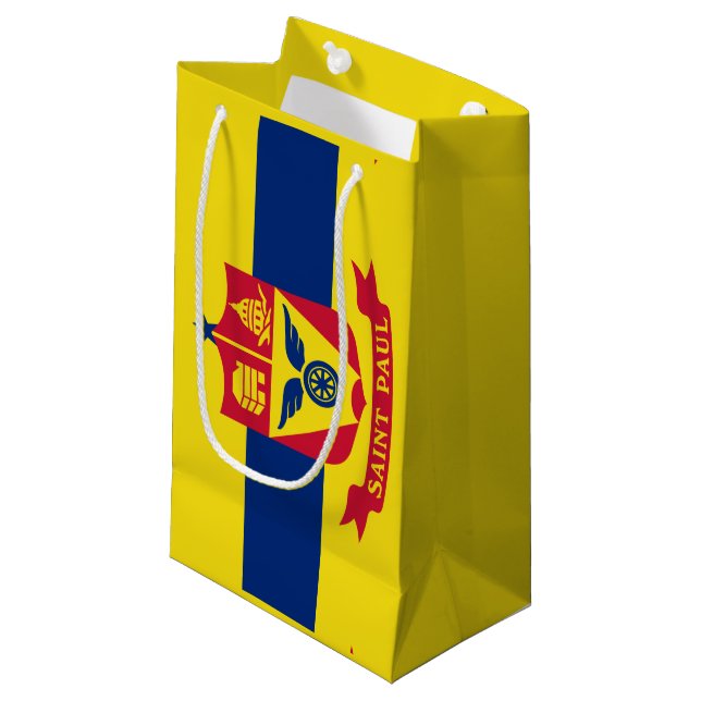 Flagga St Paul, Minnesota Small Gift Bag (Framsidan Vinklad)