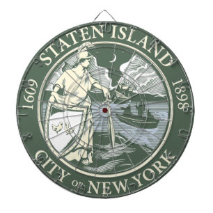 Flagga Staten Island (Borough of New York City) Darttavla
