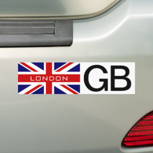 Flagga-stötfångare i London British Union jack Bildekal