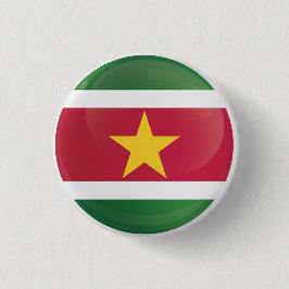 Flagga Surinam Round Icon Knapp