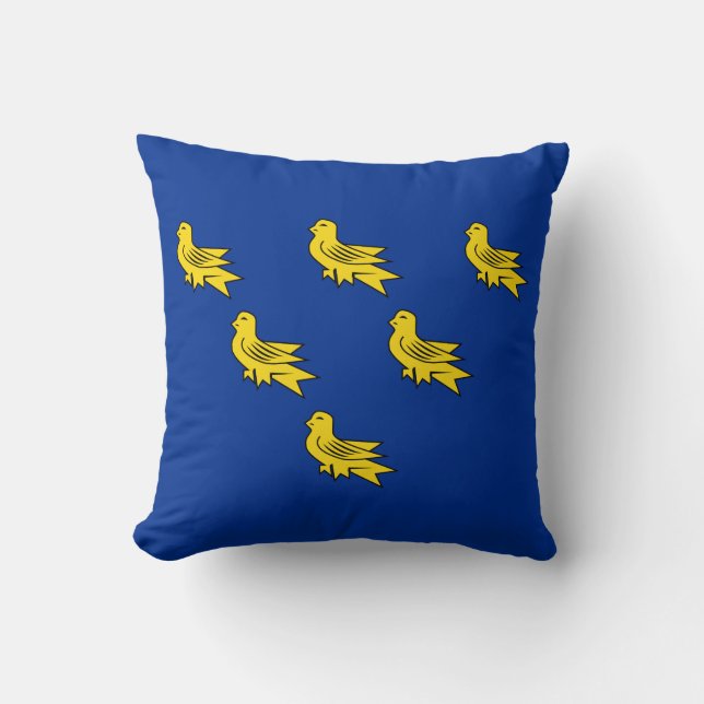 Flagga Sussex Dekorativ kudde (Framsida)