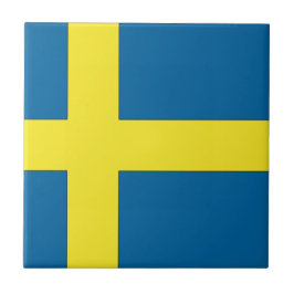 Flagga Sverige Kakelplatta