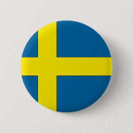 Flagga Sverige Knapp