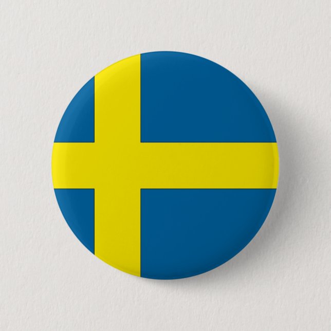 Flagga Sverige Knapp (Framsida)