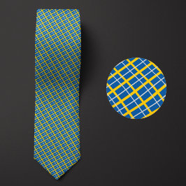 Flagga Sverige Mönster Slips